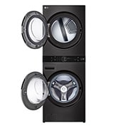 LG غسالة ونشافة تحميل أمامي ™LG WashTower مع لوحة تحكم مركزية ، لون أسود ستانليس، 25 كجم غسالة و 20 كجم نشافة, غسالة ونشافة تحميل أمامي ™LG WashTower مع لوحة تحكم مركزية ، لون أسود ستانليس، 25 كجم غسالة و 20 كجم نشافة, WT2520BRK, thumbnail 3